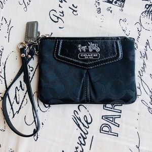 Black coach wristlet